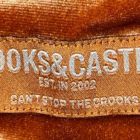 CROOKS & CASTLES RUST VELVET MEDUSA LIMITED EDITION PREMIUM PULLOVER HOODIE - Picture 8 of 9